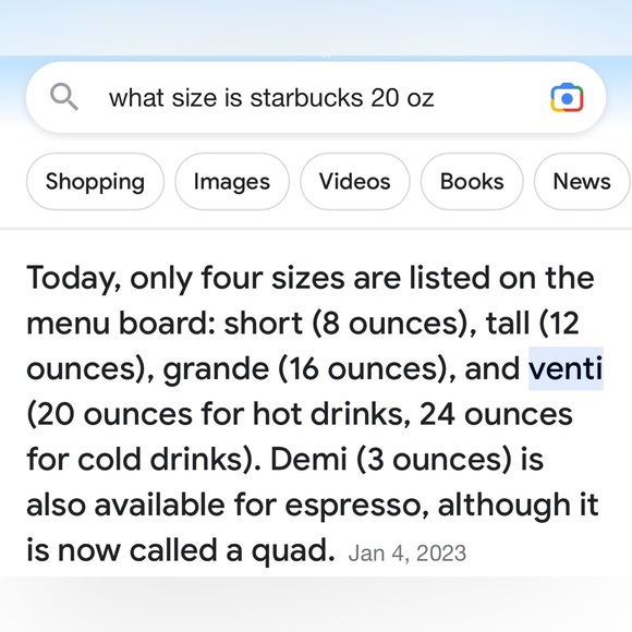 NWT Starbucks 2022 Holiday White & Gold Speckled SS Bottle Venti Tumbler 20oz - Picture 7 of 7